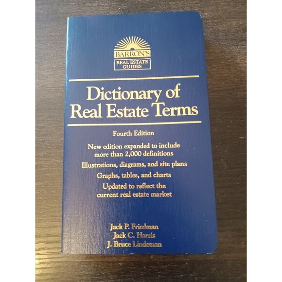 Dictionary of Real Estate Terms (4th ed) (Barron's Real Estate Guides) - Picture 1 of 1